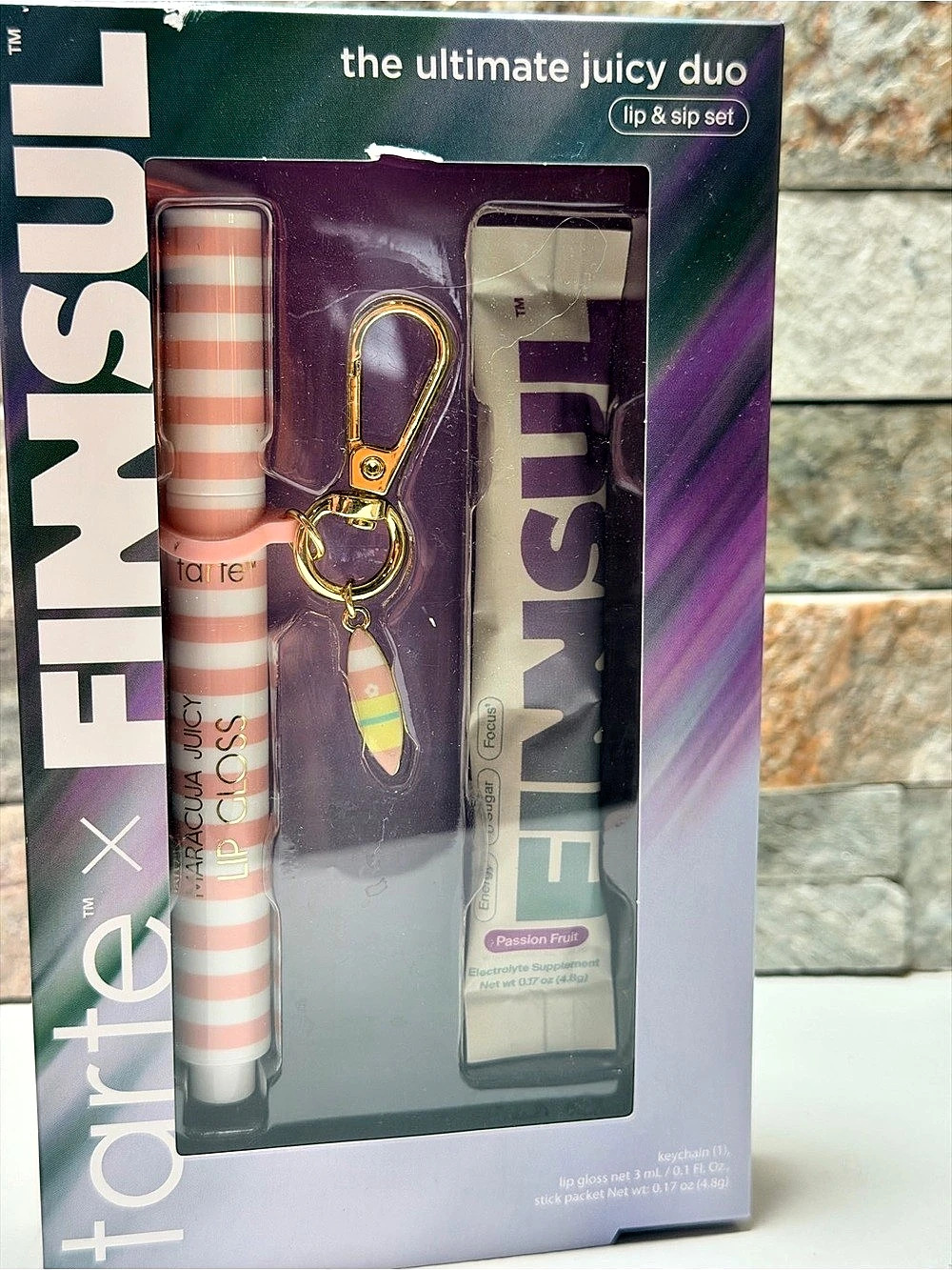 tarte tartelette juicy duo lip & sip set Lip & Sip Set in Pink & Purple NWT